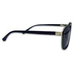 Ochelari de soare barbatesti Matteo Ferari, lentile negre, rama neagra