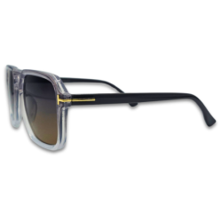 Ochelari de soare barbatesti Matteo Ferari cu lentile maro degrade UV400